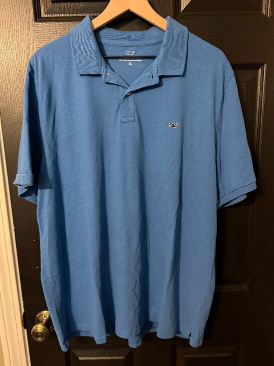 Vineyard Vines Other - Gently Worn Men's Vineyard Vines Short Sleeve Polo Medium Blue XL
